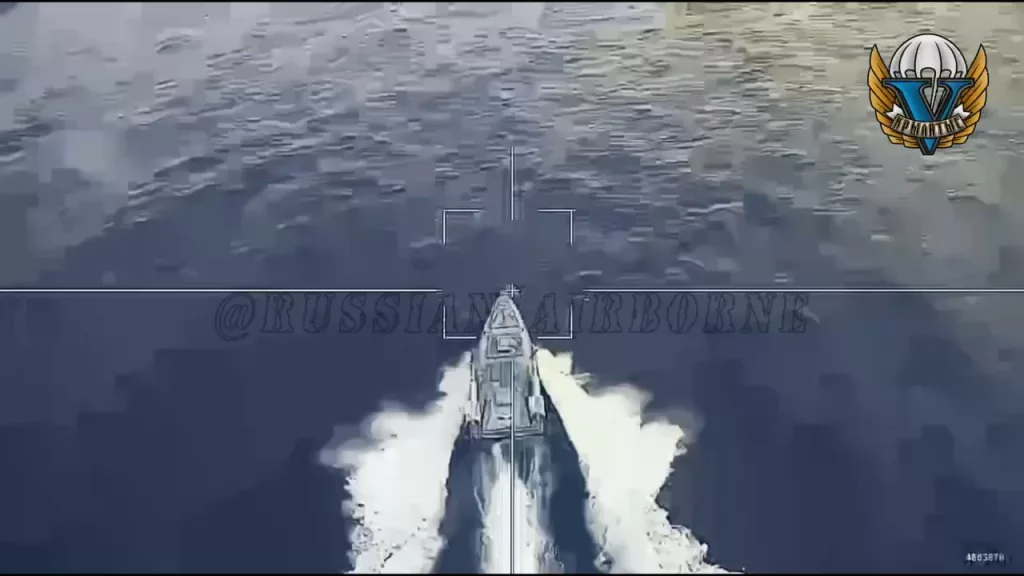 Поражение одного из украинских БЭК ударом "Ланцета" в ходе сегодняшней атаки на Крымский мост