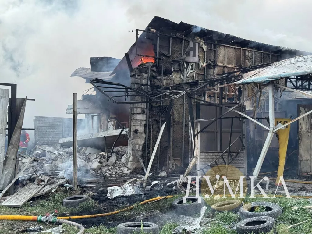 Кадры из Харькова где ночью и ранним утром "Герани" били по вражеским целям