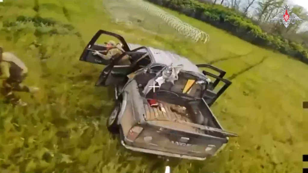 Процесс уничтожения сил противника в районе села Редкодуб на границе ДНР и Харьковской области