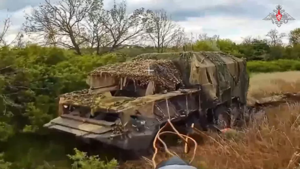 Процесс уничтожения сил противника в районе села Редкодуб на границе ДНР и Харьковской области