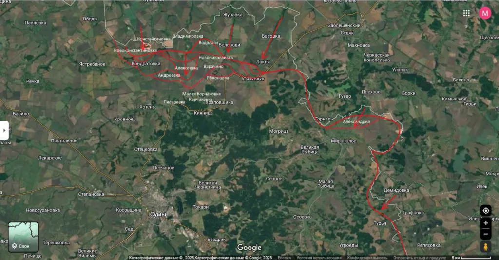 Юрий Подоляка — Сумское направление на 04.06.25: наступление на Сумы — Яблоновка