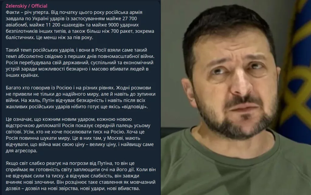 «Россия показывает средний палец по всему миру»: Зеленский разродился нервным откровением