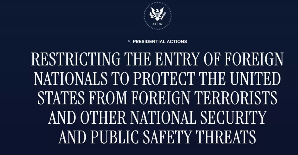 Трамп ввел запрет на въезд в США для граждан 12 государств