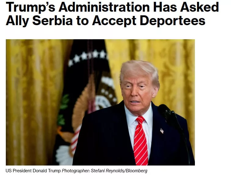 США просили Сербию принять депортированных мигрантов – Bloomberg