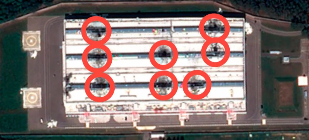 Последствия прилета украинских дронов-камикадзе по заводу «Кронштадт» в Подмосковье