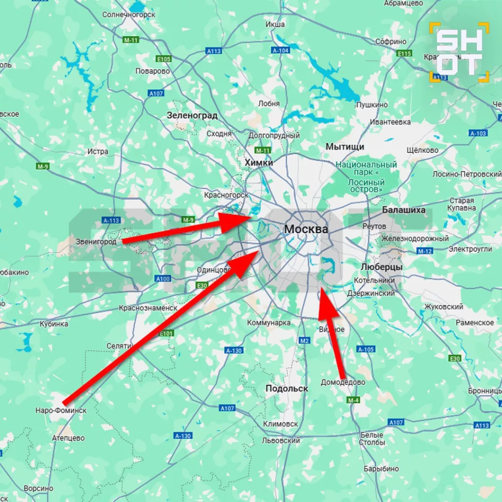 ВСУ пытались атаковать Москву с трёх направлений