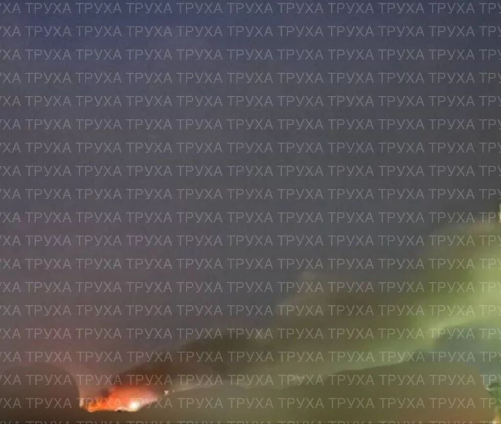 Пожар в Житомире после налёта дронов