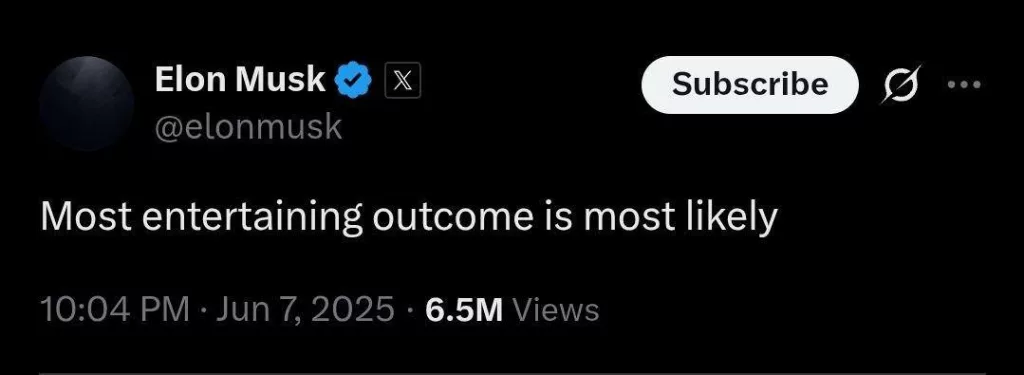 Маск опубликовал загадочный пост в Х