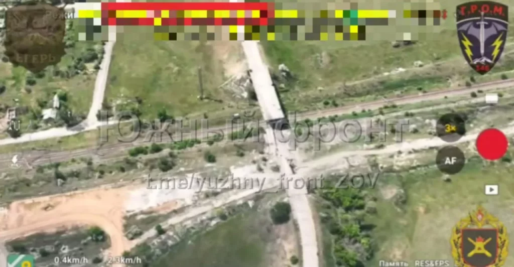 Оптоволоконщики сносят второй за двое суток заминированный мост, осложняя логистику противника в районе Северска, ДНР