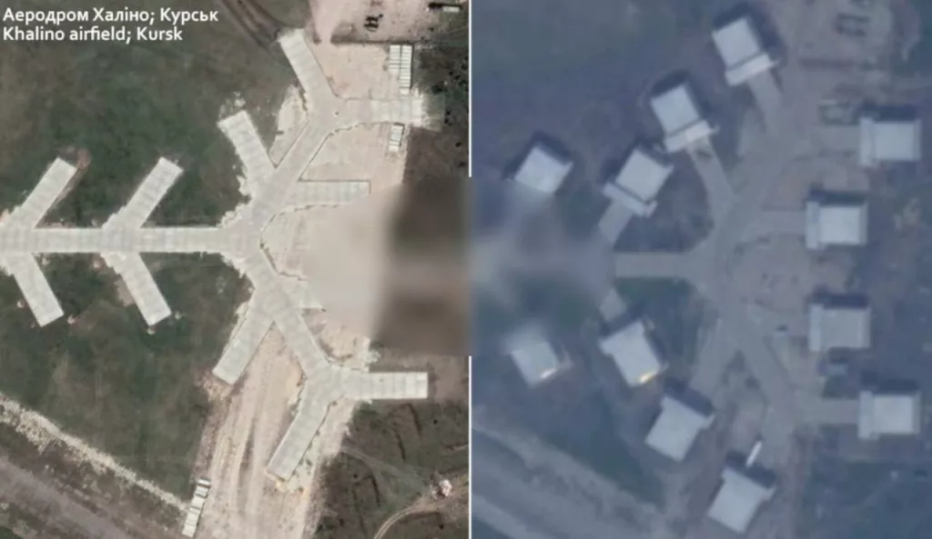 «Было — стало». Спутниковый снимок строящихся ЖБУ для авиации на аэродроме Халино (Курск-Восточный)