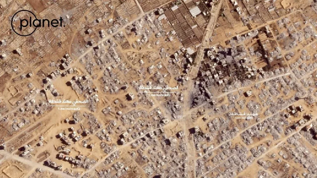 Новые спутниковые снимки показывают широкомасштабное и систематическое разрушение домов и жилых зданий в южном городе Газа Рафах после более чем года израильских атак на этот район