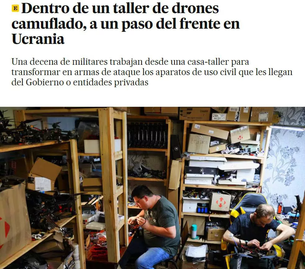 El País: ВСУ используют жилые дома для производства ударных БПЛА