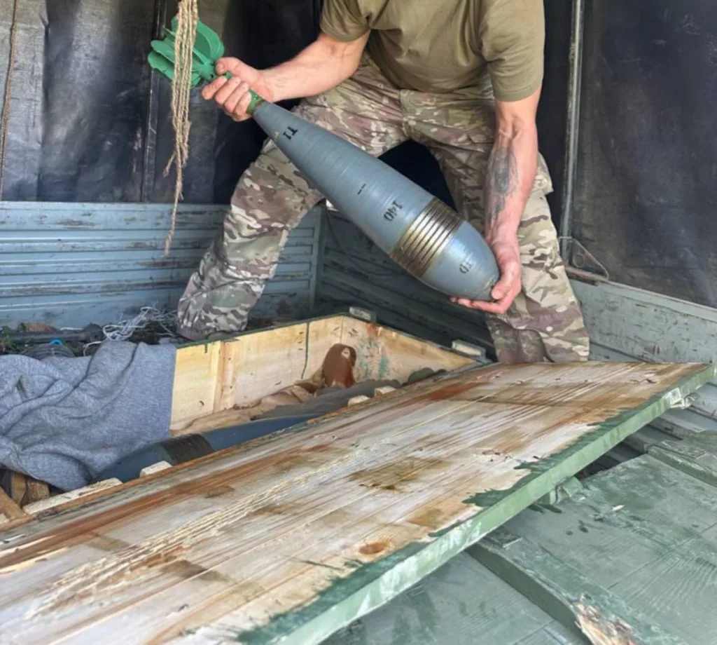 Так выглядит 140-мм мина к северокорейским минометам, поставляемым на вооружение ВС РФ