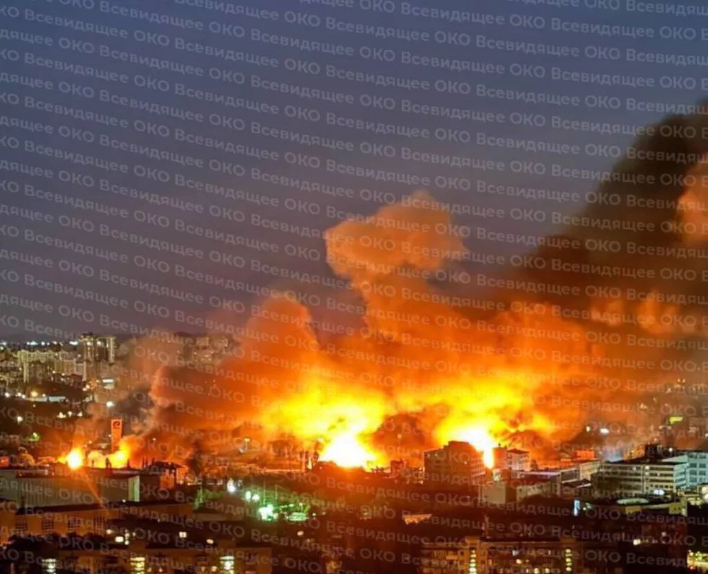 В Киеве зафиксированы прилёты практически во всех районах города