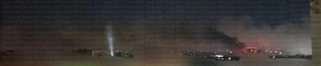 Кадры из Киева. Моменты ударов дронами по целям и множественные очаги возгорания