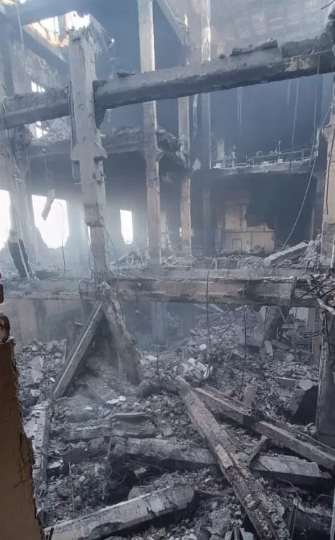 Результат удара 7 июня, завод Коммунар в Харькове