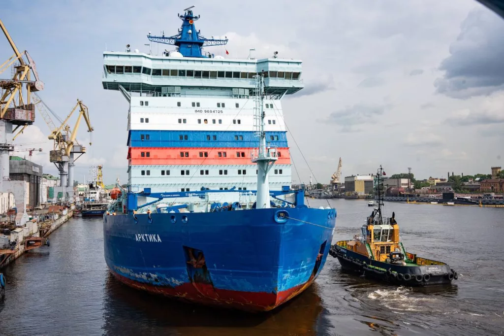 Атомоход «Арктика» прибыл в Санкт-Петербург на ремонт