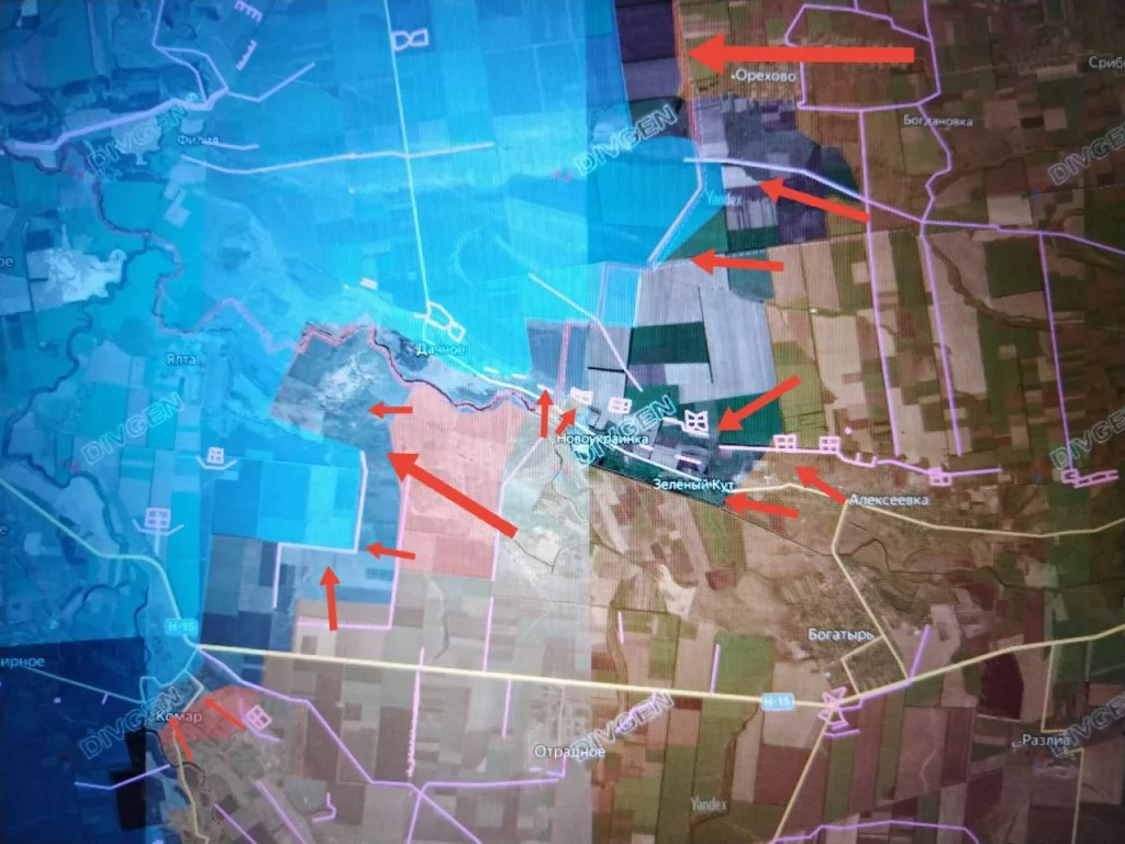 Днепропетровское/Новопавловское направление: Подразделения ГрВ "Центр" и "Восток" продолжают продвижение к Новопавловке Днепропетровской обл. вдоль обоих берегов р. Волчья, севернее и южнее