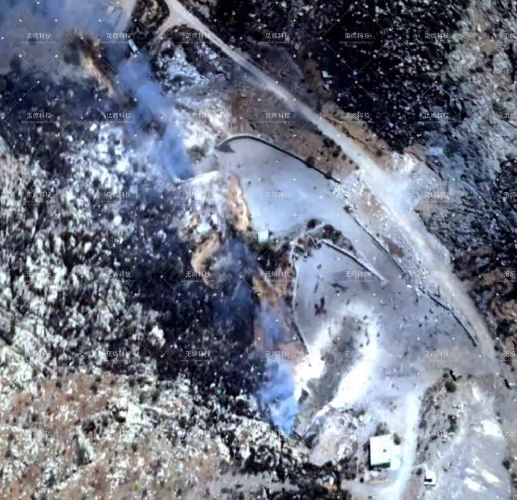 Китайские источники опубликовали спутниковый снимок, на котором запечатлены последствия удара Израиля по иранскому подземному объекту в Керманшахе