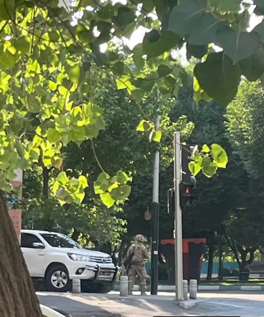 КСИР, полиция и другие службы Ирана разместили тысячи сотрудников сил безопасности на автомагистралях, дорогах и вокруг секретных объектов по всей стране для проведения проверок и наблюдения с целью обнаружения любых подозрительных перемещений элементов вражеской агентуры