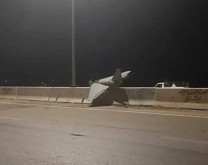 Обломок иранского дрона-камикадзе «Arash-2», упавший в городе Дизфуль провинции Хузестан на западе Ирана