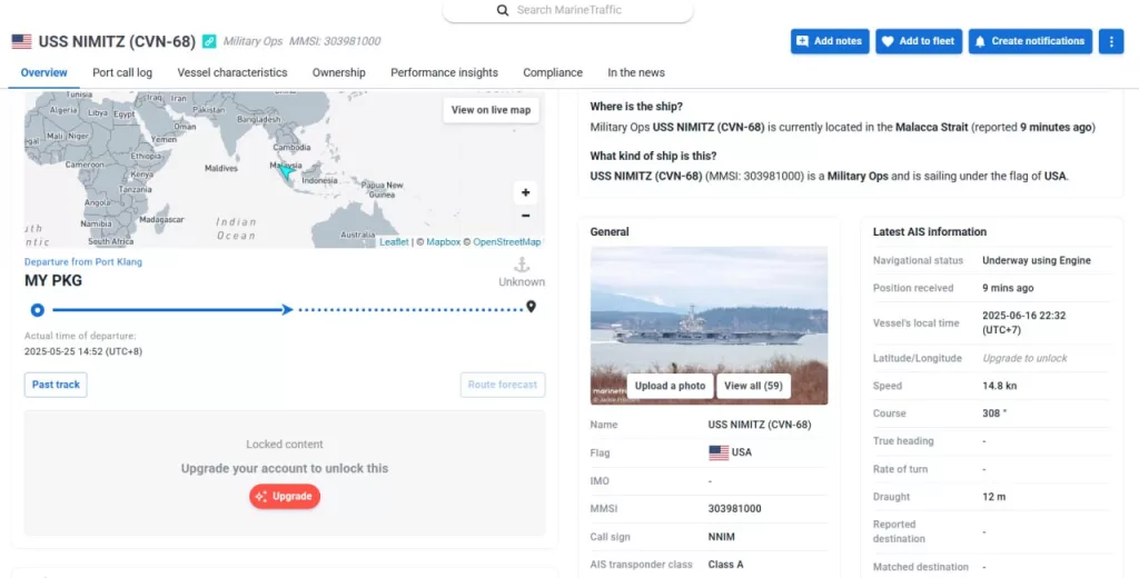 США срочно перебрасывают на Ближний Восток авианосец
