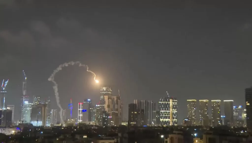 Неудачный запуск зенитной ракеты в Тель-Авиве