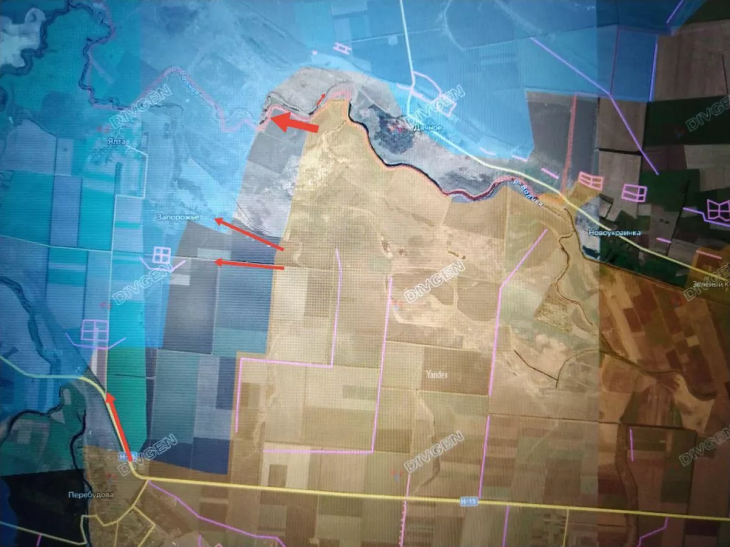 Новопавловское/Днепровское направление. Подразделения ГрВ "Восток" продолжают взламывать оборону противника в 4,5-6 км от Днепропетровской обл. в районе с. Шевченко