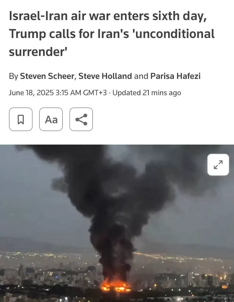 Трамп дал Ирану 24 часа на то, чтобы отказаться от своих ракетных и ядерных программ и сдаться, — Reuters