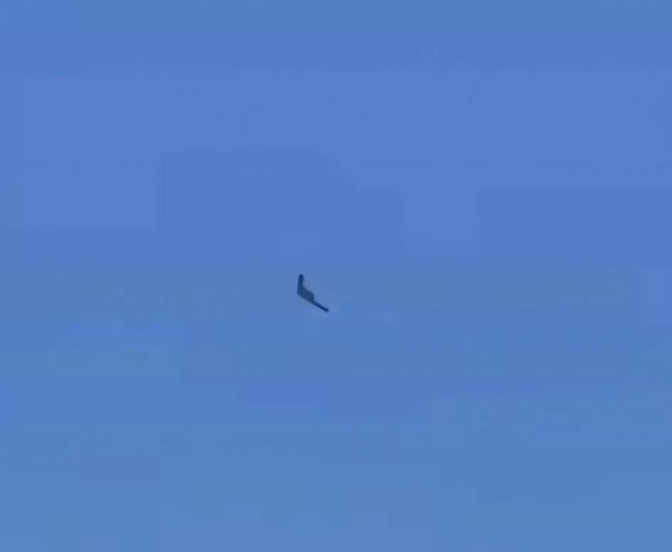 Заявляется как первые кадры бомбардировщиков B-2 в небе над Ираном