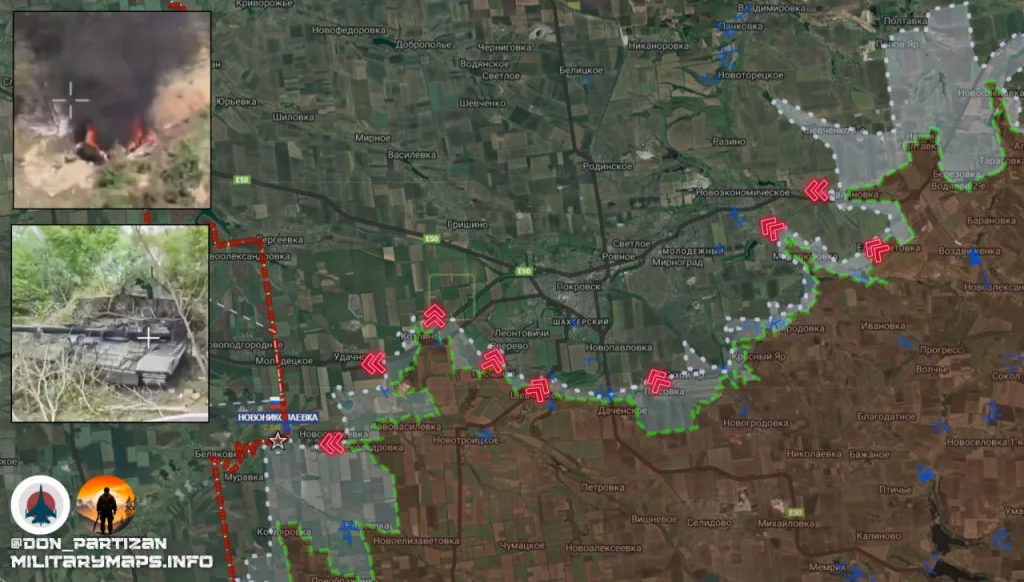 Покровское (Красноармейское) направление: интенсивные боевые действия в районе Удачного