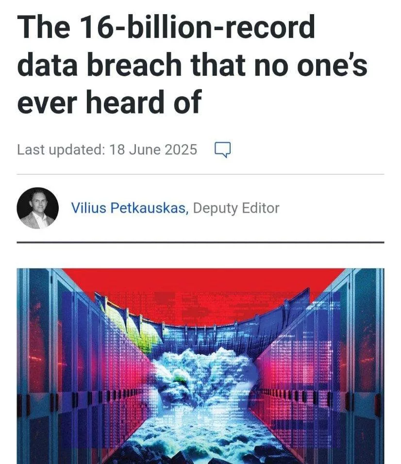 Самая масштабная утечка в истории: 16 млрд логинов и паролей оказались в открытом доступе