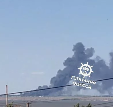 В Одессе также наблюдается серия сильнейших прилетов