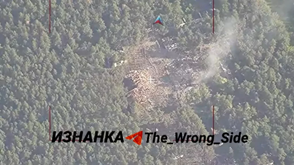 Удар баллистической ракеты ОТРК "Искандер-М" по лагерю подготовки ВСУ на территории санаторного комплекса "Олдыш", южная окраина Сум