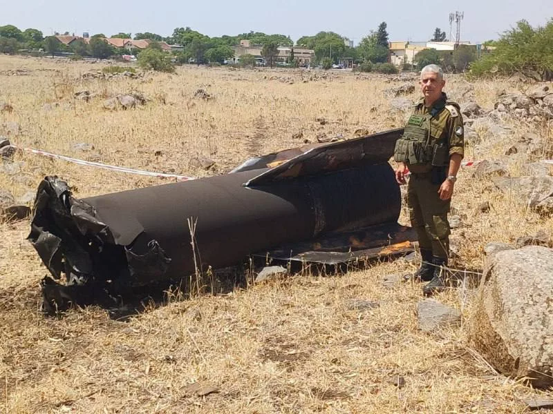 Обломки баллистических и противоракет после сегодняшних ударов по Израилю
