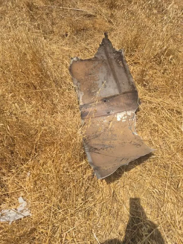 Обломки баллистических и противоракет после сегодняшних ударов по Израилю