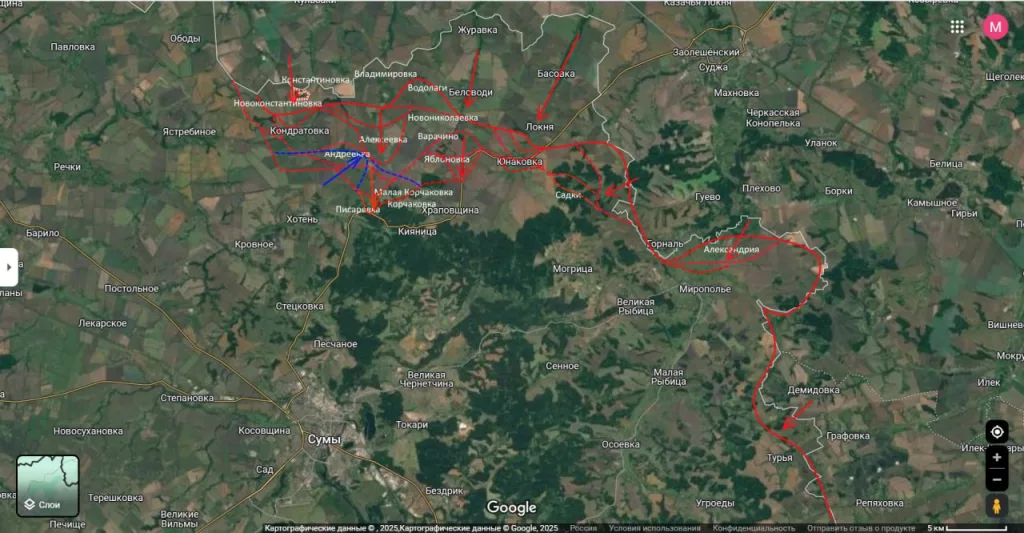 Юрий Подоляка — Сумское направление на 24.06.25: Сражение на СУМЫ — Встречное сражение севернее города