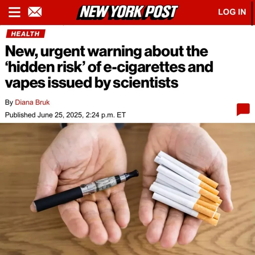 Учёные обнаружили скрытую угрозу у вейпов, — они оказались в 20 раз опаснее сигарет