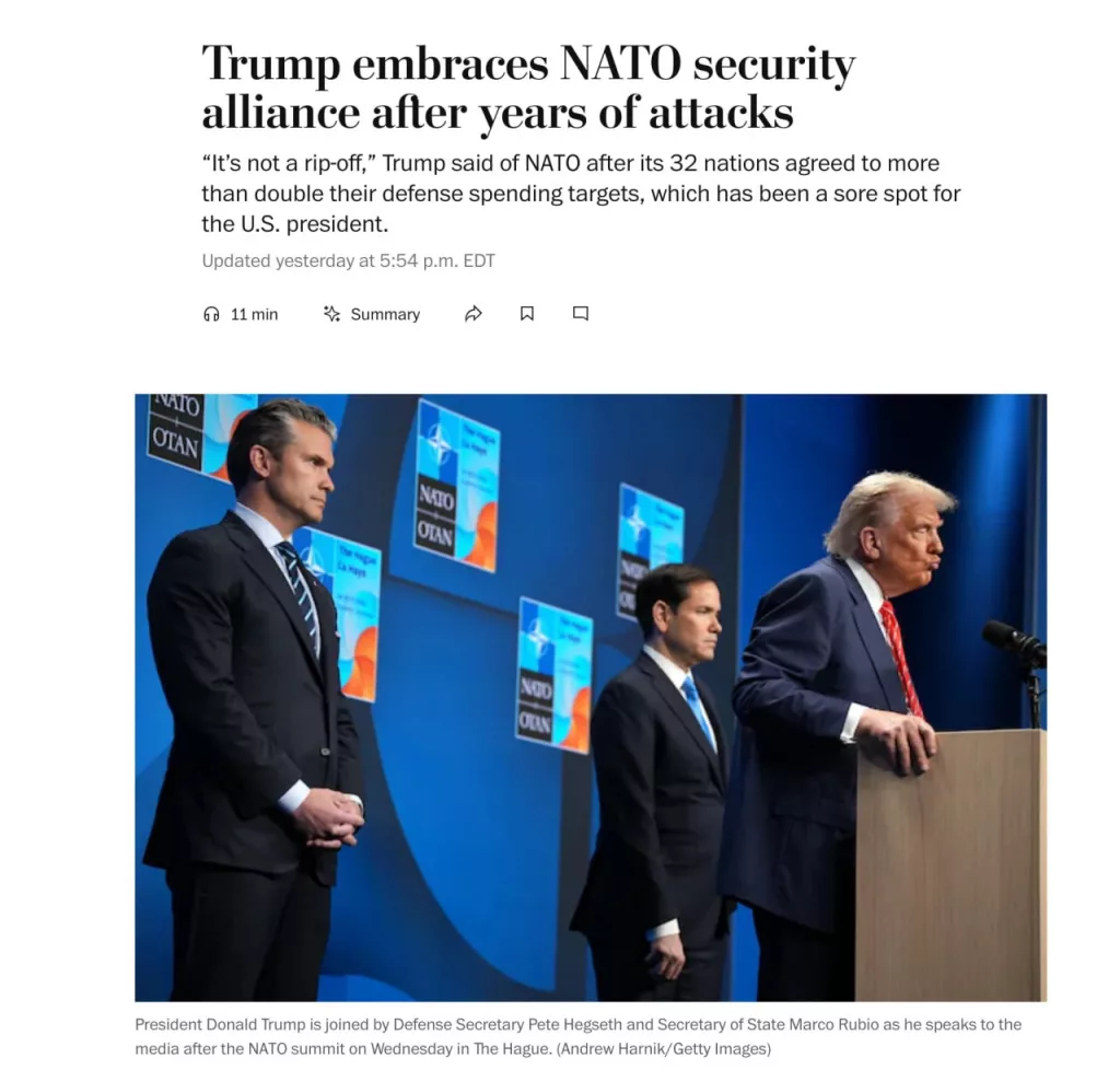 Трамп клянется, что Россия не нападёт на Европу, пока он остаётся в Белом доме