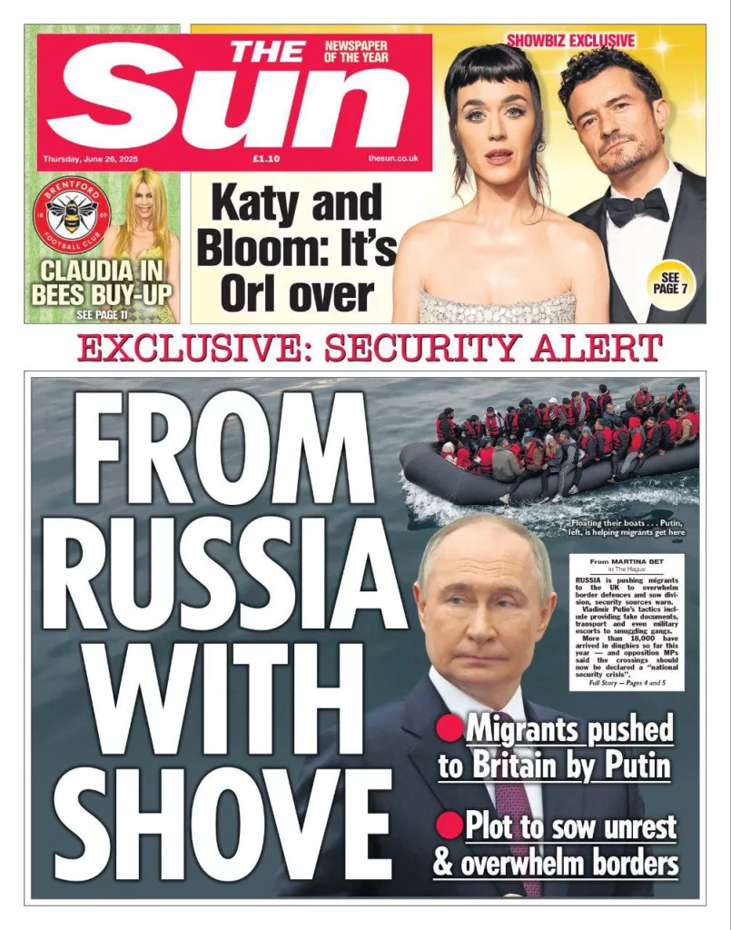 Британская пресса обвиняет Путина в миграционном кризисе