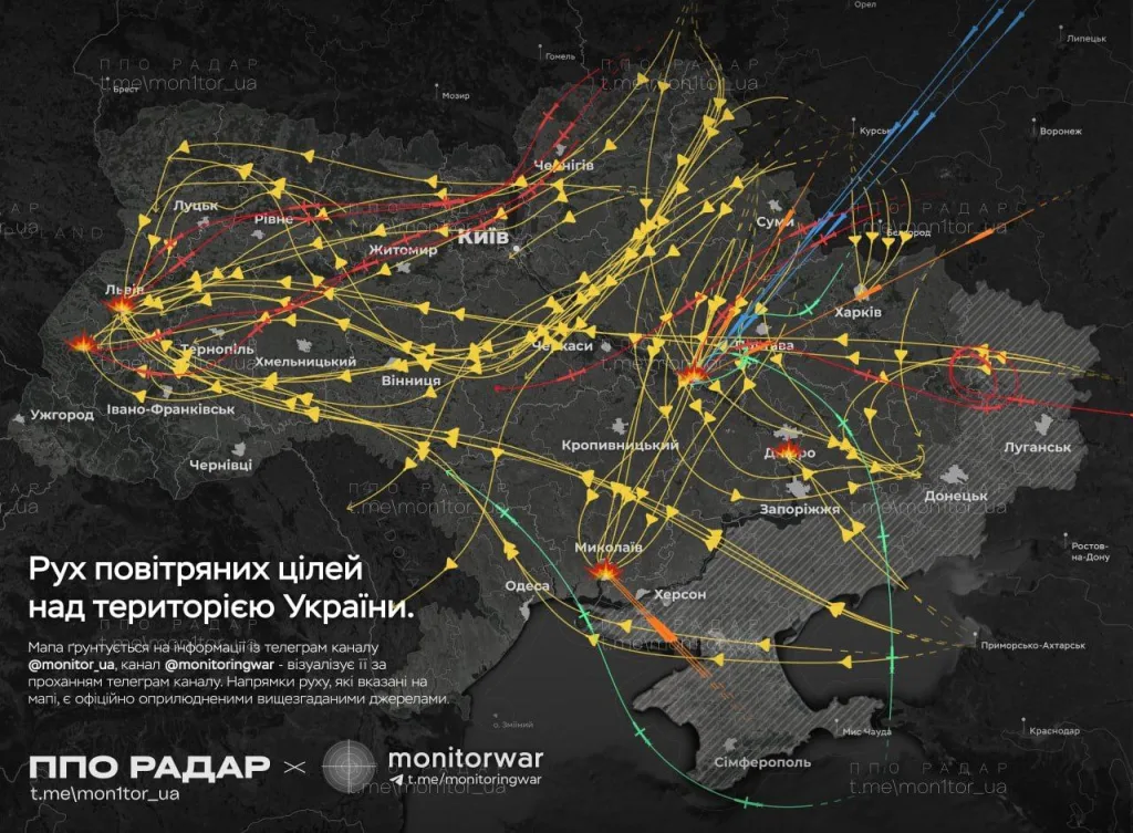 Рекордные удары по Украине: 500 дронов и 50 ракет