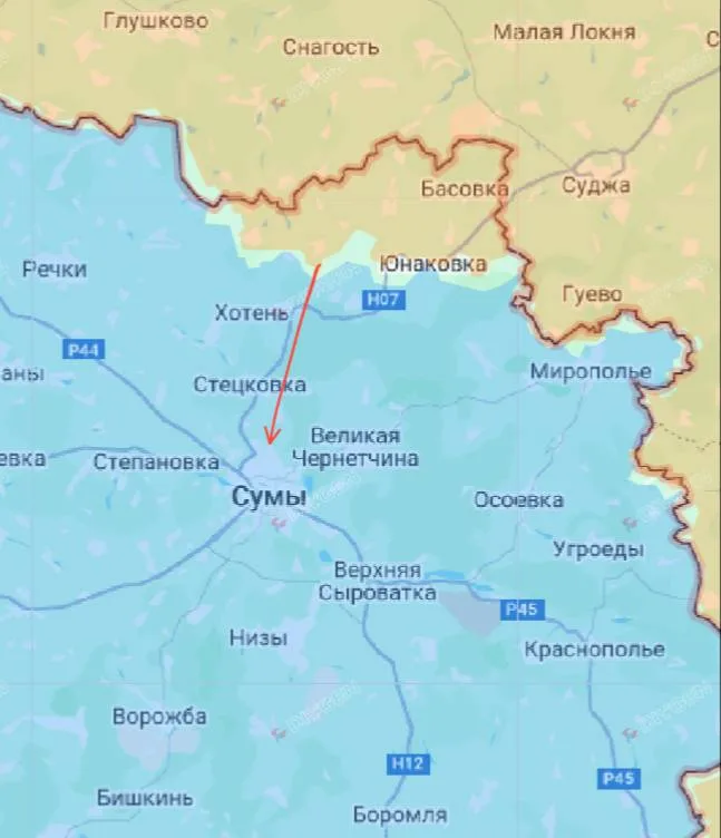 Российские войска приблизились к Сумам настолько, что их ствольная артиллерия уже бьёт по пригороду — сообщают украинские СМИ