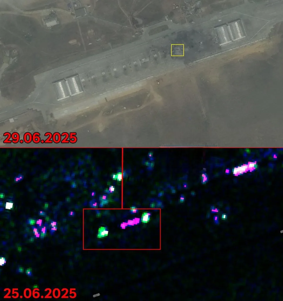 Последствия ударов ВСУ по аэродрому Мариновка в Волгоградской области, нанесенных 27 июня