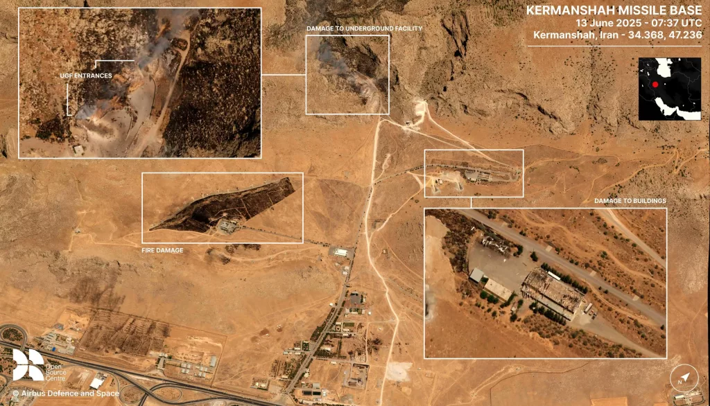 Open Source Center опубликовал спутниковые снимки попавших под удары израильской авиации иранских объектов, некоторые снимки уже публиковались на канале ранее