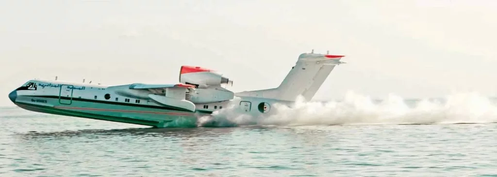 Красавец самолёт-амфибия Бе-200ЧС (Be-200ES) б.н 7Т-VPV ВВС Алжира. Наши дни