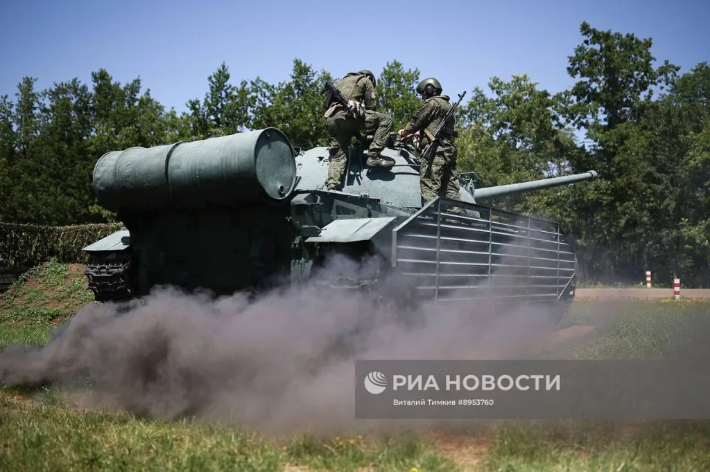 Церемония открытия общевойскового полигона Южного военного округа в Краснодарском крае