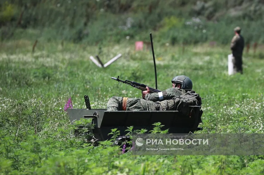 Церемония открытия общевойскового полигона Южного военного округа в Краснодарском крае