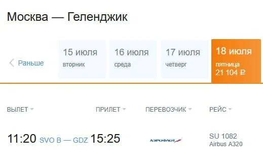 «Аэрофлот» начал продажу билетов на рейсы из Москвы в Геленджик. Первый запланирован 18 июля