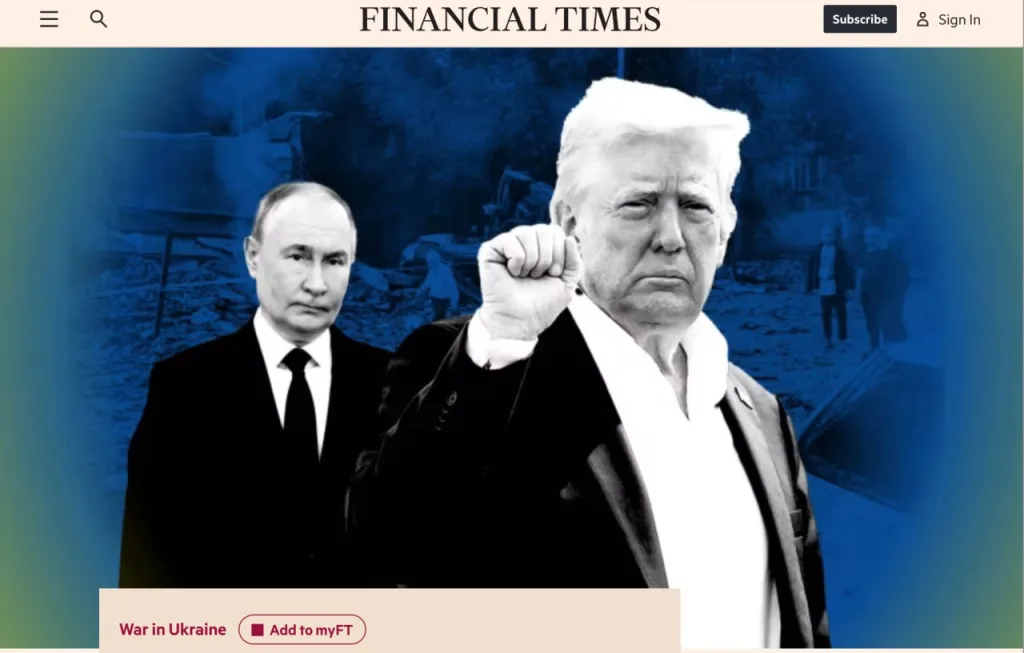 Трамп по-прежнему склонен доверять Путину и считает Зеленского главным препятствием миру — FT