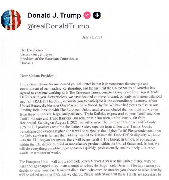 Трамп бьёт пошлинами: ЕС и Мексика под ударом с 1 августа